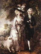 unknow artist Mr and Mrs William Hallett painting